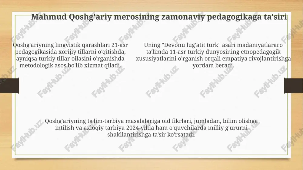 mahmud qoshĝariyning pedagogik qarashlari - Page 5
