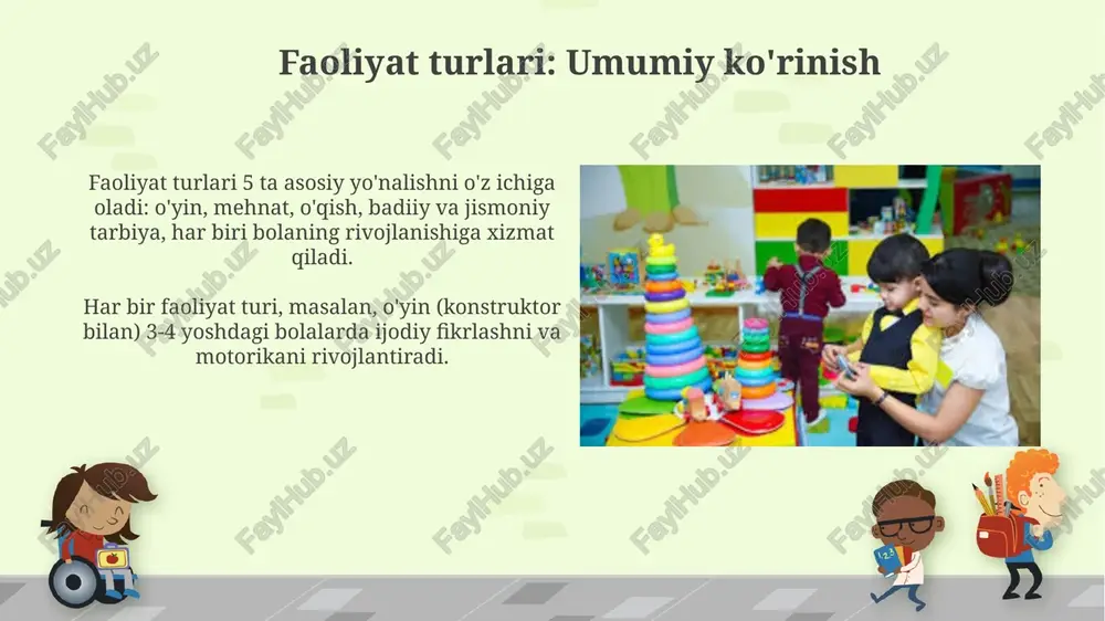 maktabgacha tarbiya yoshidagi bolalar faoliyatini tashkil etish - Page 5