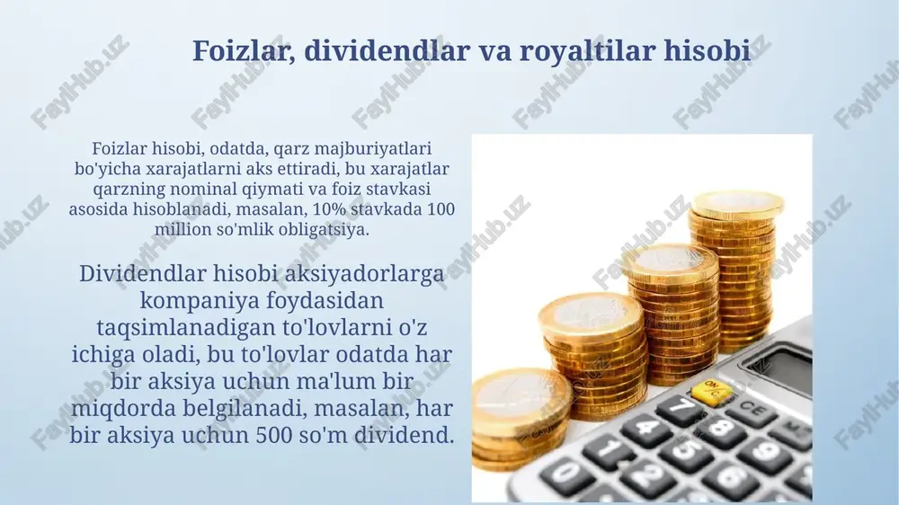 moliyaviy faoliyatdan olinadigan foyda (zarar) hisobi - Page 5