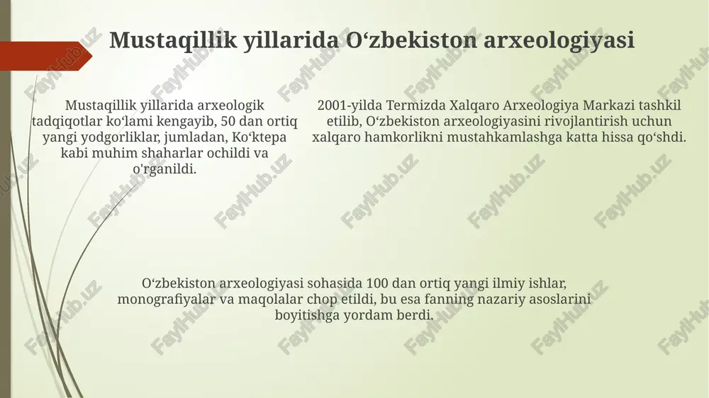 oʻzbekistonda arxeologiyafaniningrivojlanishi - Page 5