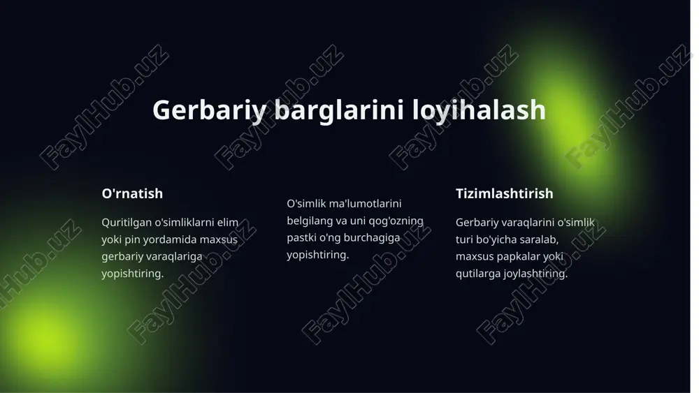 gerbariy tayyorlash uchun materiallar va asboblar - Page 5