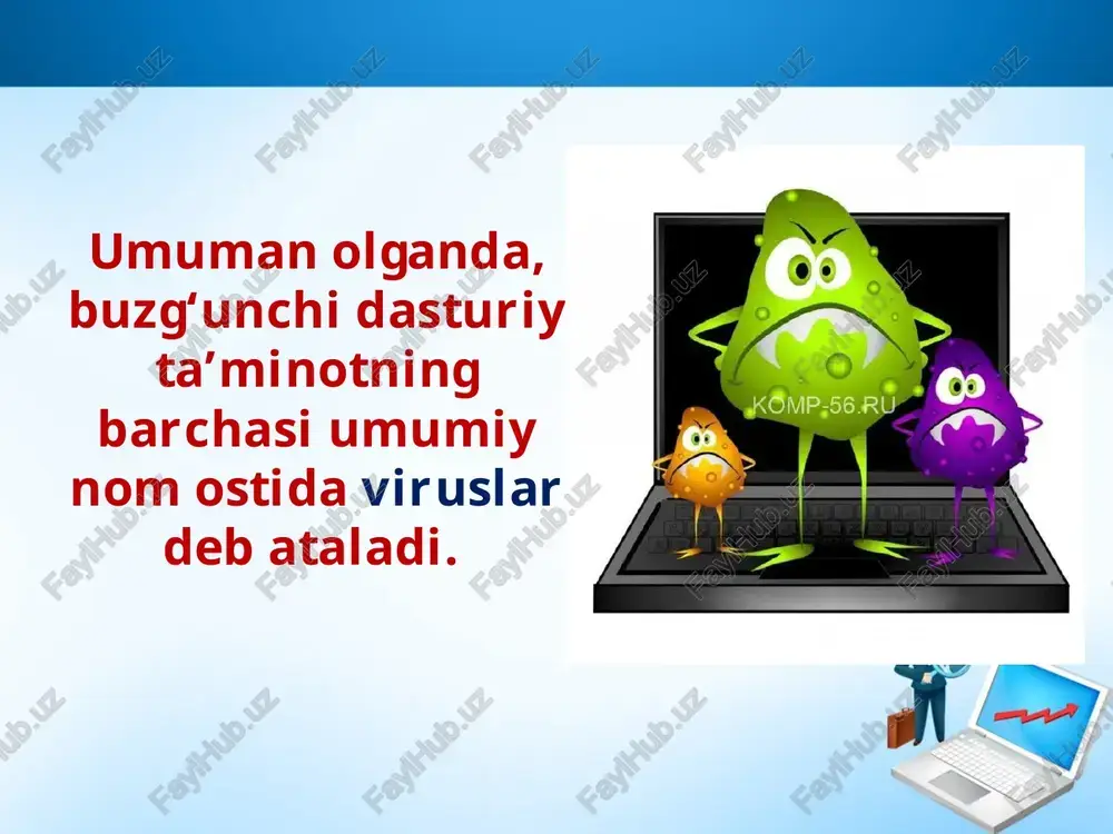 kompyuter viruslari va virusdan himoyalash usullari - Page 5