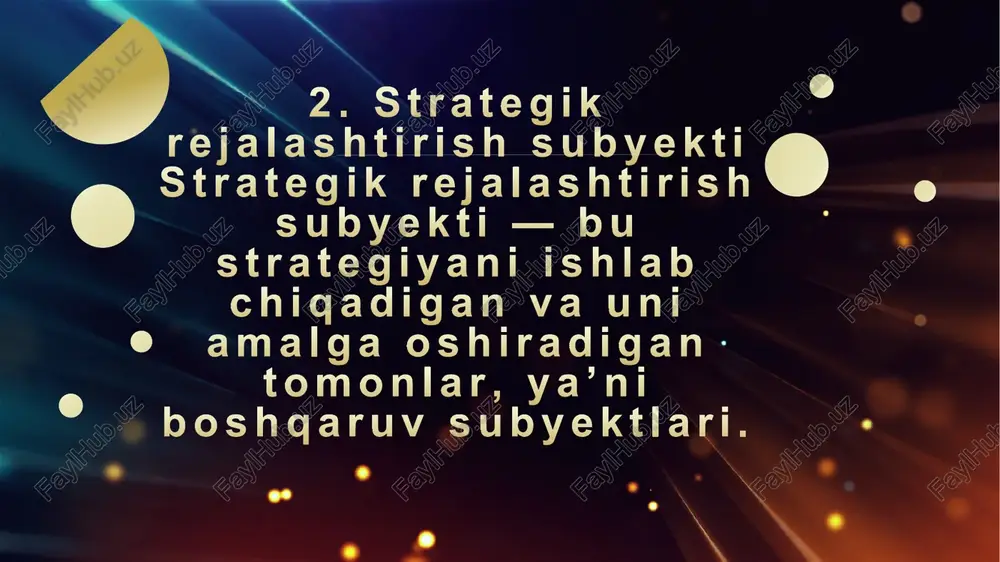 strategik rejalashtirish - Page 5