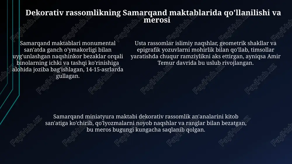 samarqand dekorativ rassomlik maktablar - Page 5