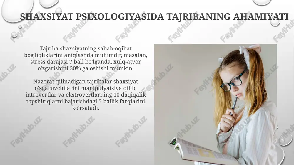 shaxspsixologiyasini oʻrganishda ekspremental metoddan foydalanish - Page 5