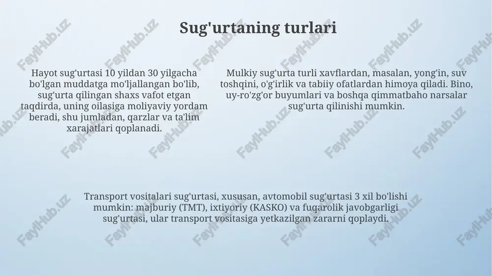 sug‘urta: mohiyati va funksiyalari - Page 5