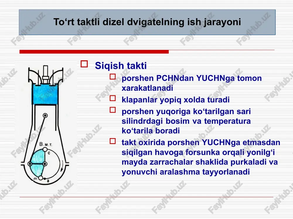 to‘rttaktli dizel va karbyuratorli dvigatellarning ishlab chiqarilishi tartibi - Page 5