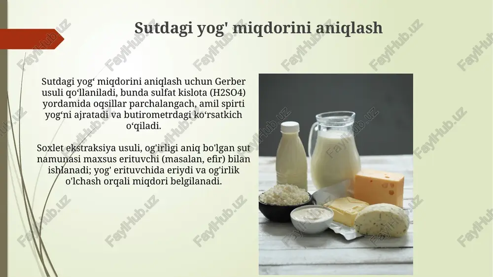 sut va sut mahsulotlari tahlili - Page 5