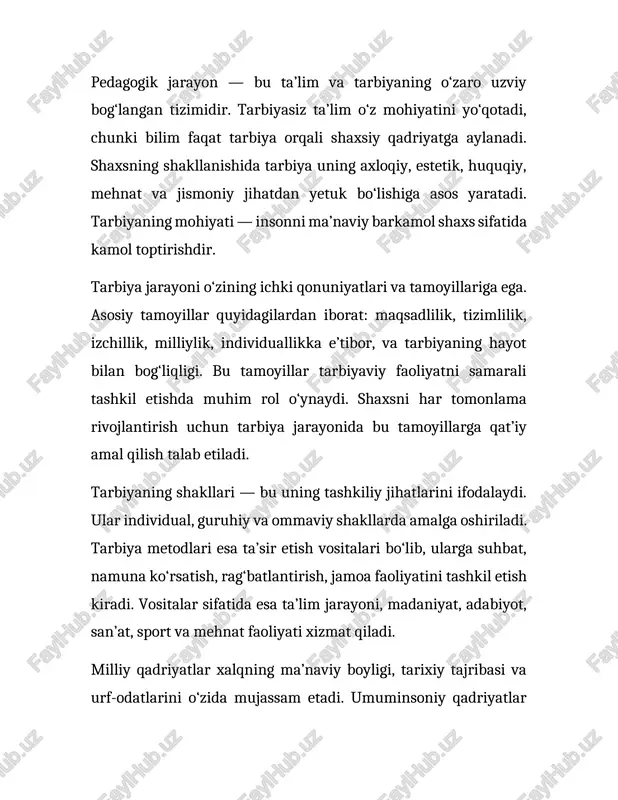 pedagogik jarayonda tarbiyaning mohiyati - Page 5