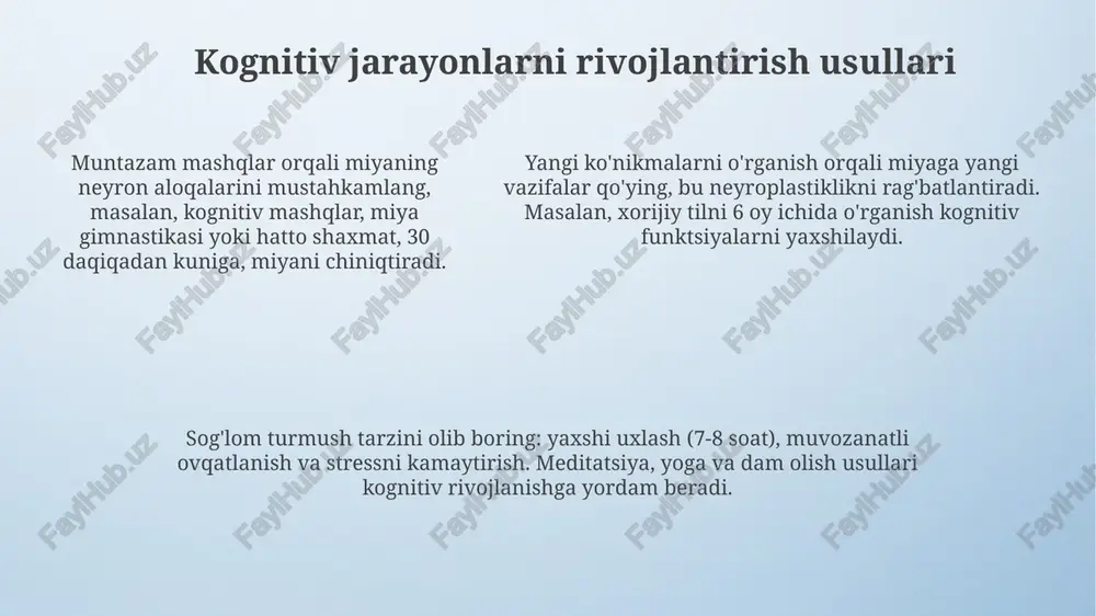 kognitiv jarayonlarning shakllanishi - Page 5