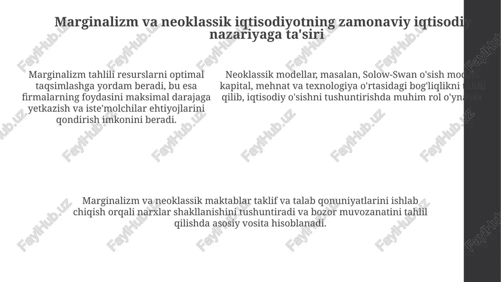 marjinalizm ta’limoti va neoklassik iqtisodiy maktablari - Page 5