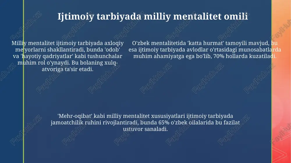 milliy mentalited va uning ishtimoiylashuvida tutgan òrni - Page 5