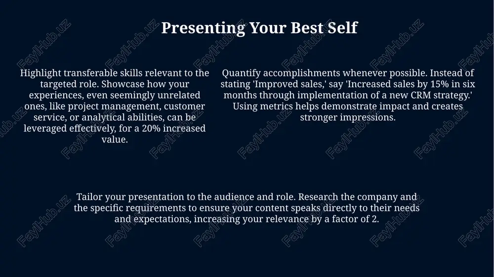 personal application presentation - Page 5