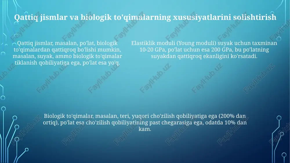 qattiq jismlar va biologik to'qimalarning mehanik xossalari - Page 5