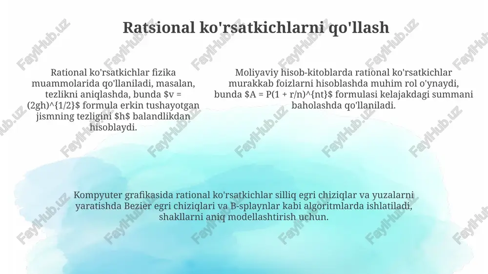 ratsional daraja va uning xossalari - Page 5
