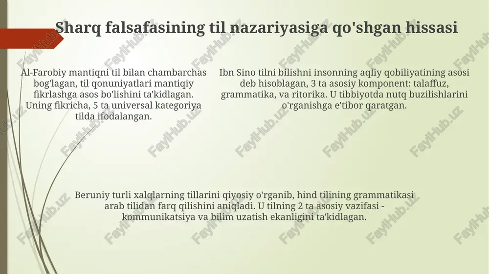 sharq mutafakkirlarining til shakllanishiga oid qarashlari - Page 5