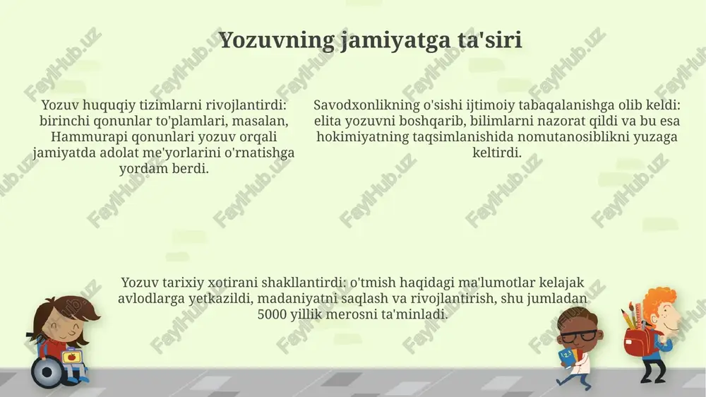 yozuvning paydo bo'lishi va taraqqiyoti - Page 5