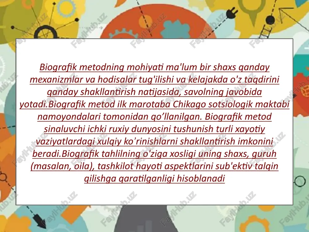 shaxsni o'rganishning biografik metodi. - Page 5