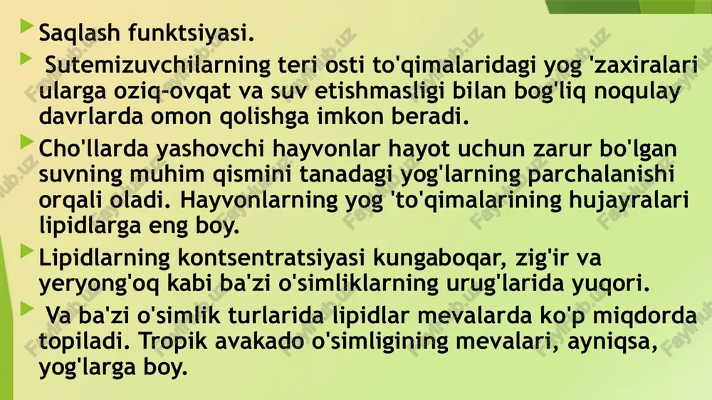 valon kislotasiga aylanishi; 2-mevalon kislotasidan skvalenning hosil bo‘lishi; 3-skvalendan xolesterin hosil bo‘lishi. xolesterinning juda ko‘pchilik qismi — taxminan 80 foizi jigarda sintezlanadi; ikkinchi o‘rinni ingichka ichak hujayralari egallaydi, organizmdagi butun xolesterinning 10 foiziga yaqini shularda hosil bo'ladi; yana taxminan 5 foizini teri hujayralari qo‘shib turadi. xolesterin sintezi uchun zarur bo‘ladigan fermentlar hamma hujayralarda bor. odam organizmida bir kecha-kunduzda sintezlanadigan xolesterinning umumiy miqdori 1g ga boradi. odam ning bir kecha -kunduzlik ovqatida 2—3 g xolesterin bo'ladigan mahallarda uning o'z xolesterini deyarli butunlay sintezlanmay qo'yadi. /docprops/thumbnail.jpeg