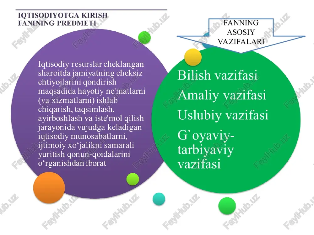 iqtisodiyot fanining predmeti va o'rganish usullari - Page 5