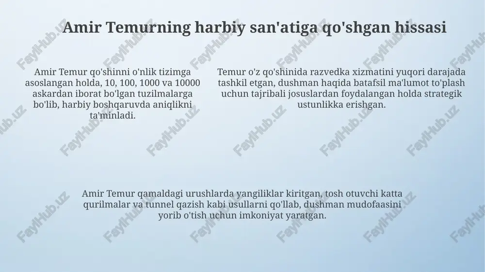 amir temurning harbiy yurishlari va strategiyasi - Page 5