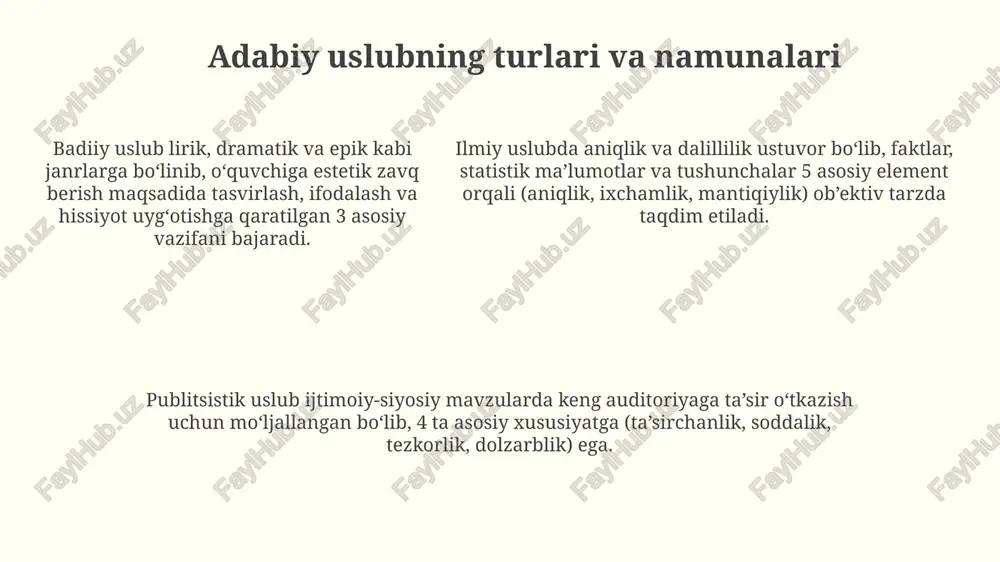 adabiy uslub: ta'rif va mohiyat - Page 5