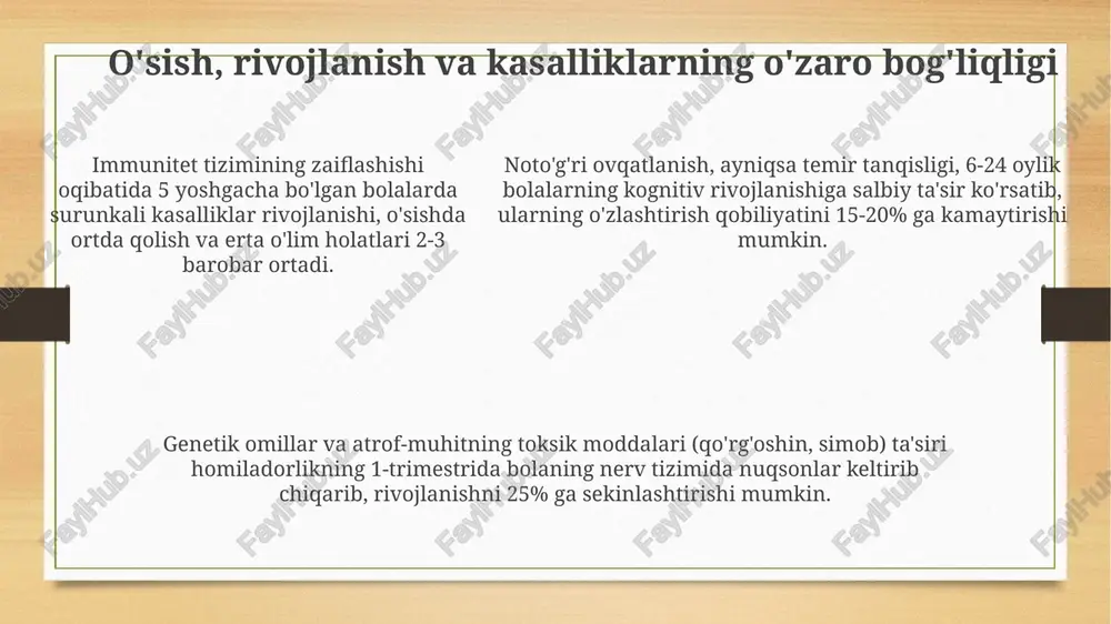 bolalar o'sishi va rivojlanishi - Page 5