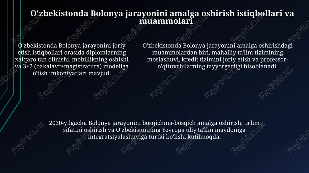 bolonya jarayonlari va uning taʼlimni modernizatsiyalashdagi roʻli - Page 5