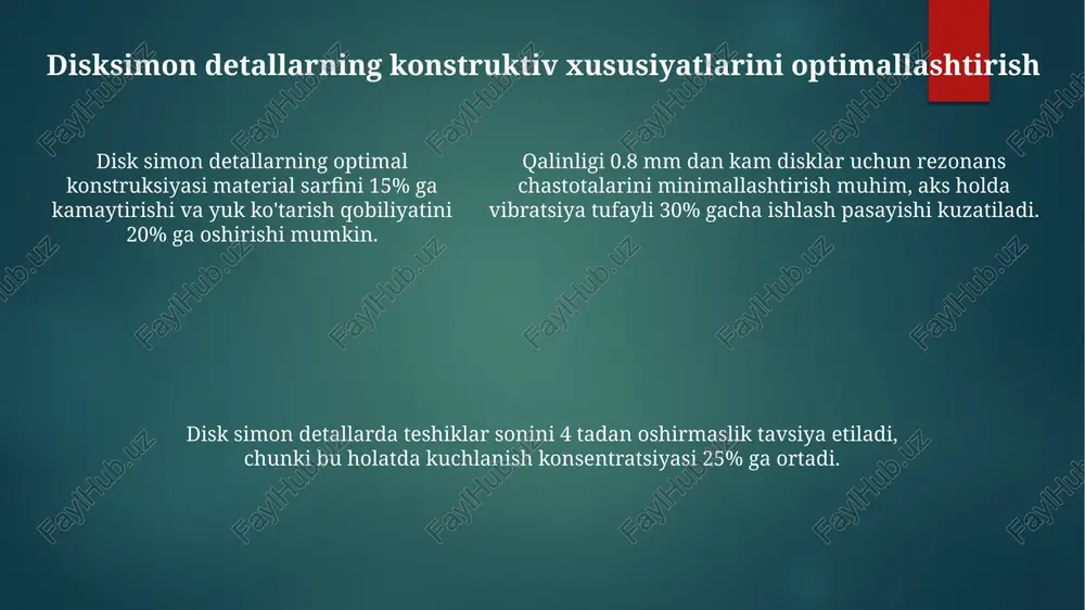 disksimon detallarning konstruktivoʻzigaxosligi - Page 5