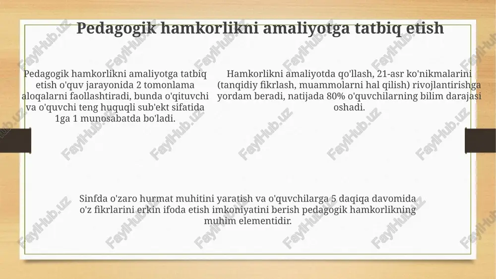hamkorlik pedagogikasining kontseptual g‘oyalari - Page 5