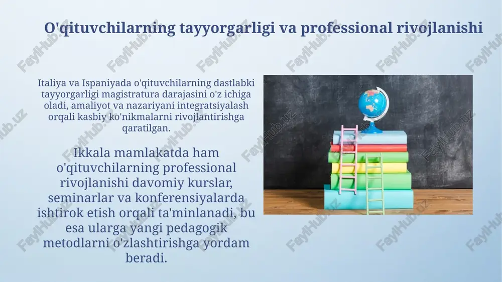 italiya va ispaniyada ta'lim va tarbiya masalalari - Page 5