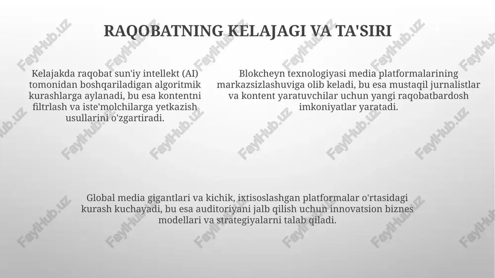jahon mediava axborot makoni da raqobat muhit - Page 5