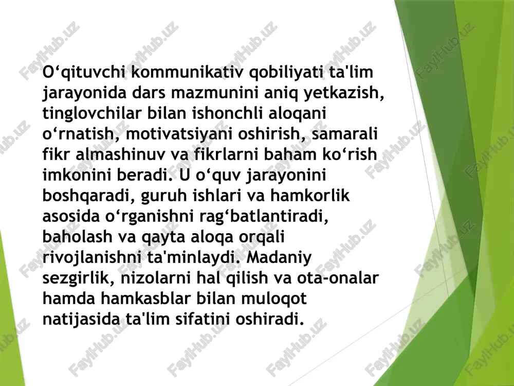 o'qituvchi pedagogik faoliyatida kommunikativ qobiliyatining o‘rni - Page 5
