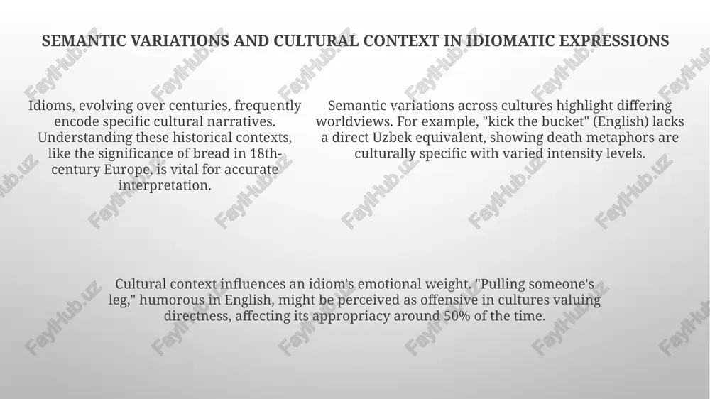 lexical and semantic differences between english and uzbek idioms - Page 5