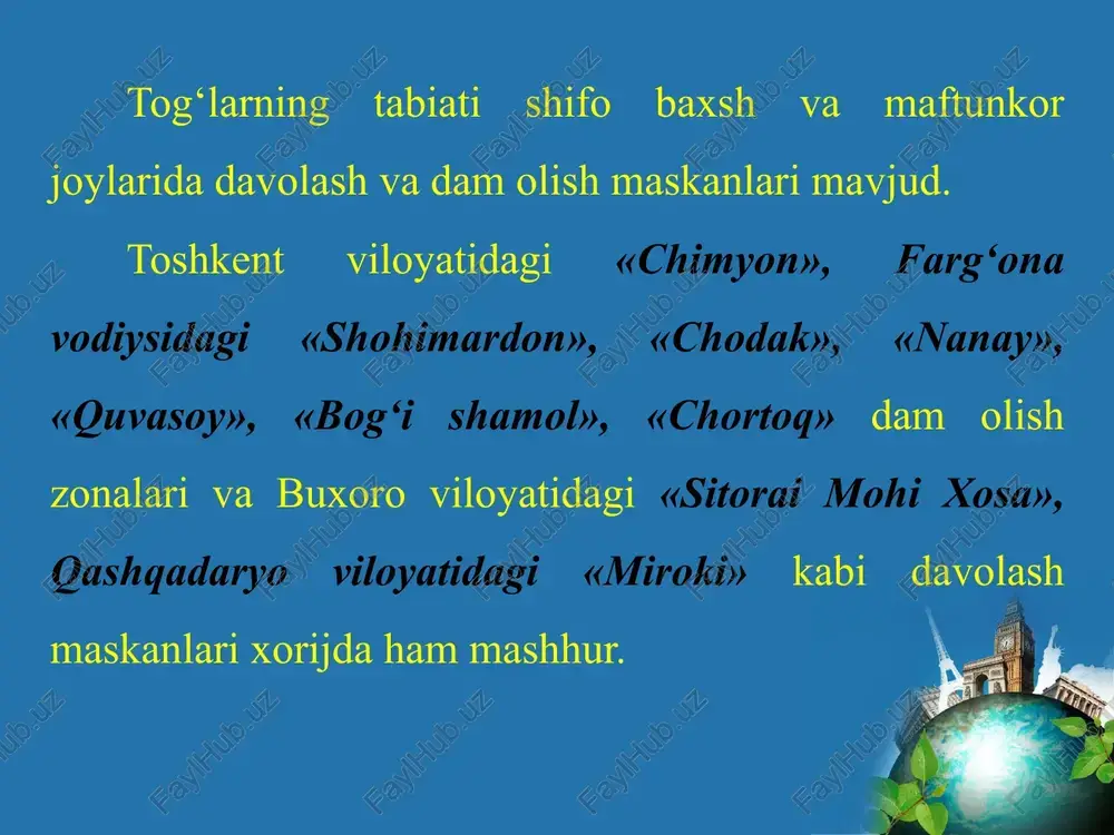 o‘zbekistondarekreatsiyavaturizm - Page 5