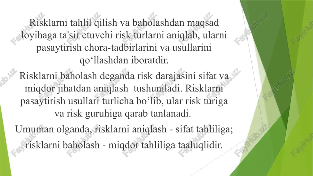 investitsiya risklarini boshqarish - Page 5