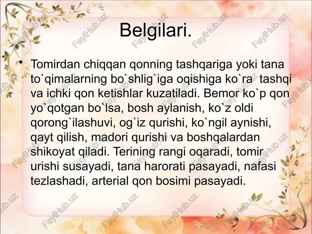 qon ketish va birinchi tez yordam - Page 5