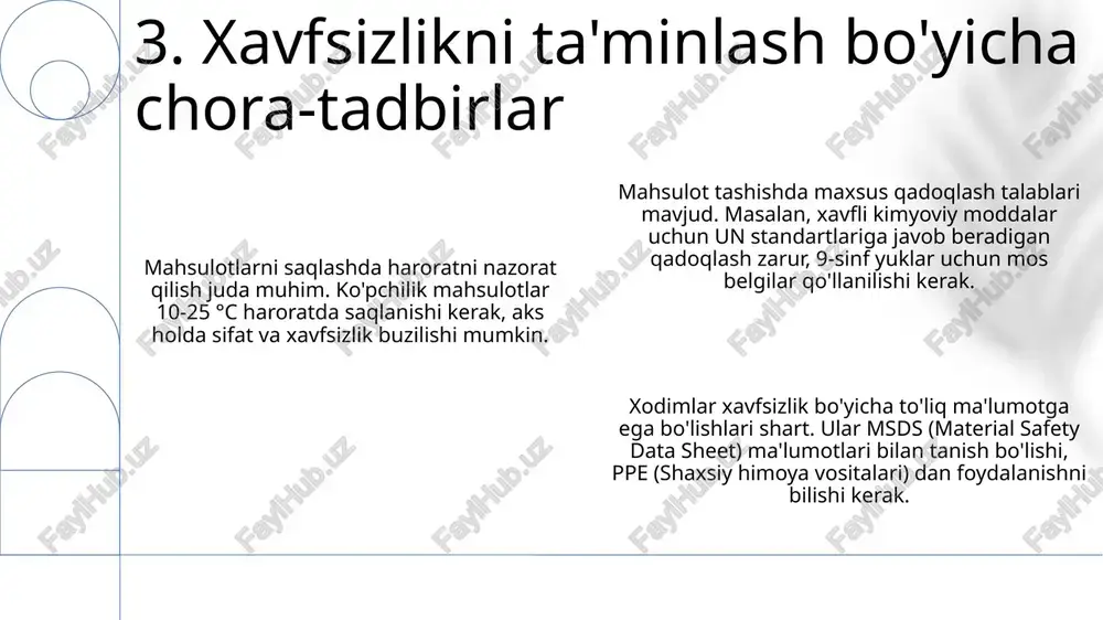 mahsulotlarni saqlash va transportdagi xavfsizlik - Page 5