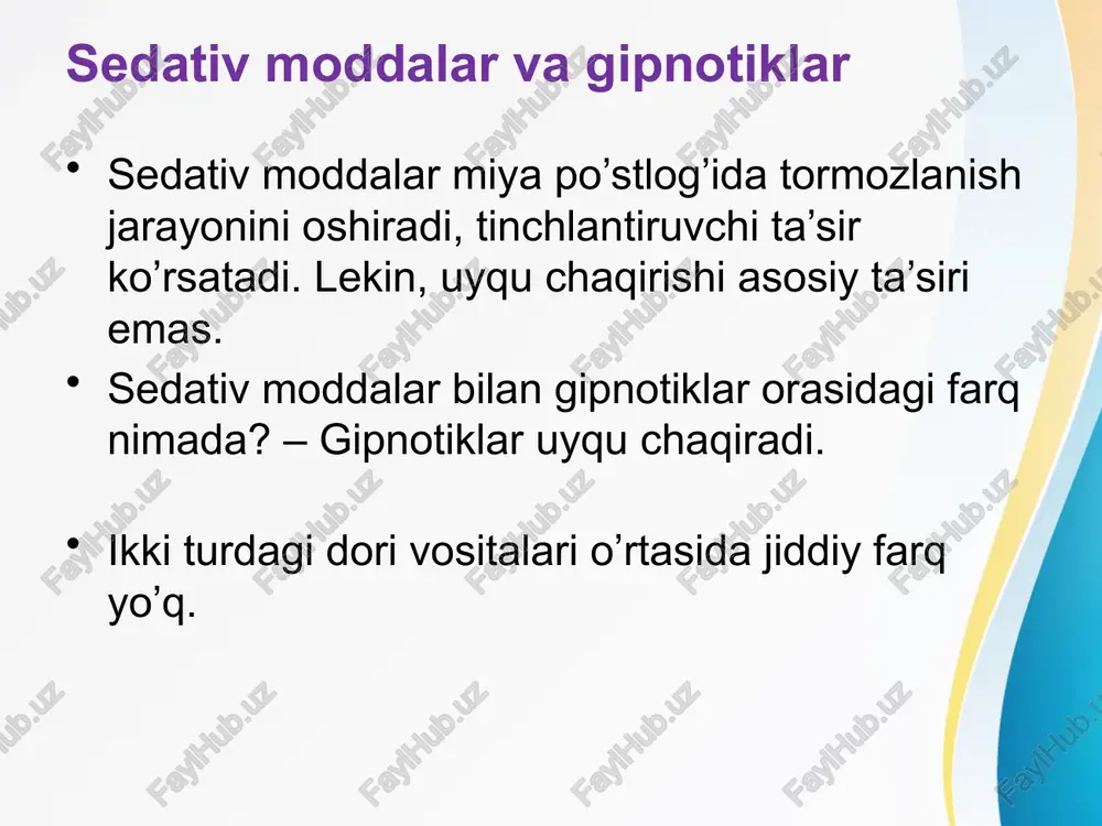 trankvilizatorlar va sedativ tіnchlanuvchi moddalar - Page 5