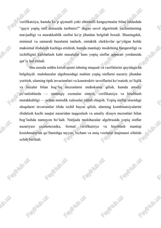 erifikatsiyada esa teng kuchlilik spetsifikatsiya va implementatsiya o‘rtasidagi moslikni tasdiqlashning markaziy mezonidir: sat/smt yechuvchilar va ekvivalensiya tekshiruvchilari ikki modulning chiqish funksiyalarini barcha kirishlar uchun bir xil ekanini isbotlab beradi yoki qarama-qarshilik misolini chiqaradi. teng kuchlilik nazariy jihatdan funksional to‘liqlik va bazalar masalalari bilan ham uzviy bog‘langan. agar berilgan bog‘lovchilar bazasida ifodalangan funksiya boshqa baza yordamida ham ifodalanishi mumkin bo‘lsa, bu bazalar ekvivalent ifodalash kuchiga ega, ya’ni “teng kuchli” bo‘ladi; bu hol klonlar nazariyasida bir xil yopiq sinfga tushish bilan ifodalanadi. shu nuqtai nazardan, individual funksiyalar teng kuchliligi bilan bir qatorda, bog‘lovchilar to‘plamining teng kuchliligi ham ko‘rib chiqiladi: masalan, va bazalari funksional to‘liq bo‘lgani tufayli ifodalash quvvati bo‘yicha teng kuchlidir, biroq amaliy xarajat modeli (darvoza soni, chuqurlik, fan-in cheklovlari) ularning real samaradorligini farqlab qo‘yishi mumkin. teng kuchlilikni aniqlash va undan foydalanishda nozik jihatlar ham bor. sintaktik jihatdan juda farq qiluvchi ifodalar semantik jihatdan mos kelishi mumkinligi sabab, “ifodalar tengligi” va “funksiyalar …