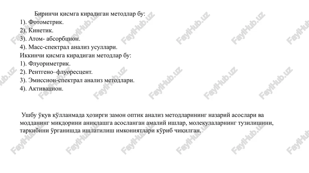 analizning fizik – kimyoviy metodari - Page 5