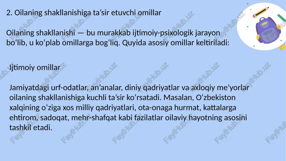 oila va uning asosiy funksiyalarini shakllantirish - Page 5