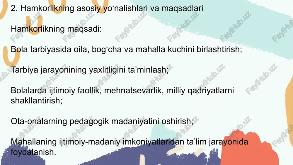 oila, maktabgacha ta'lim tashkiloti va mahallaning hamkorligi - Page 5