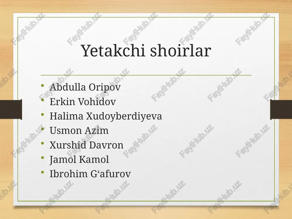 istiqlol davri o'zbek she'riyati - Page 5