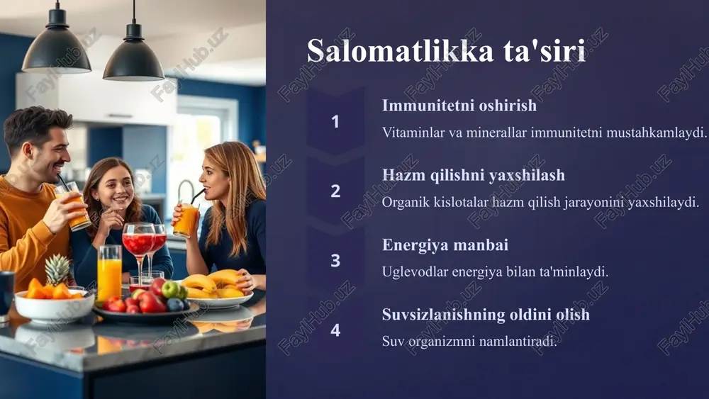 meva sharbatlarining ozuqa qiymati va sifat talablari - Page 5