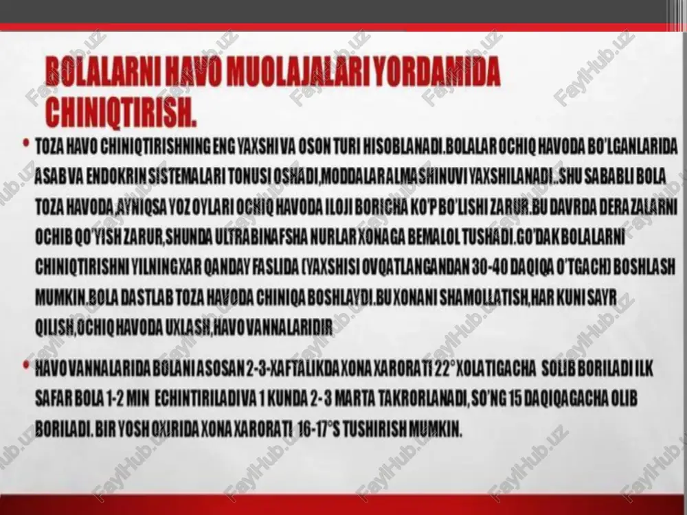 sog`lom bolalarni chiniqtirish usullari - Page 5