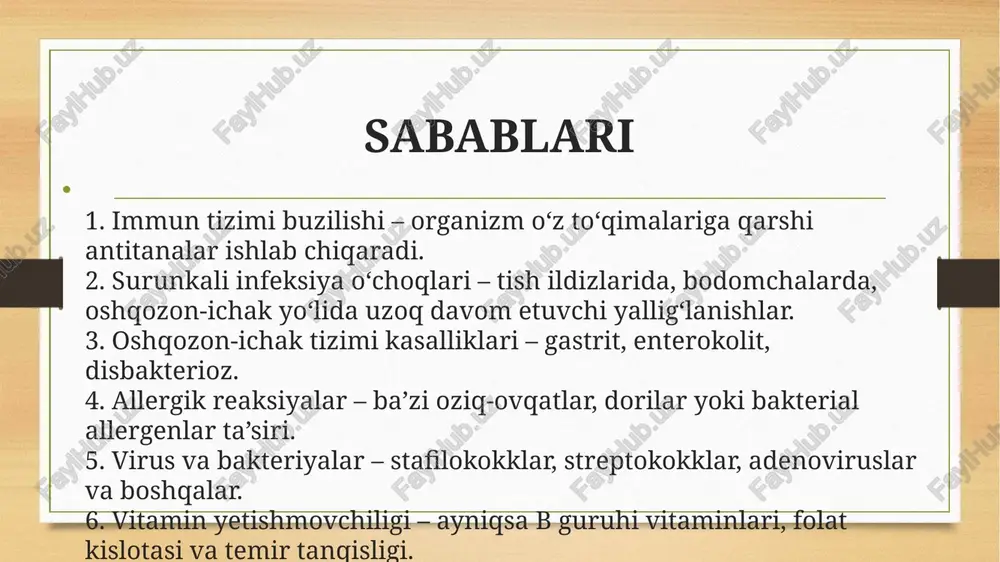 surunkali qaytalanuvchi aftoz stomatit - Page 5