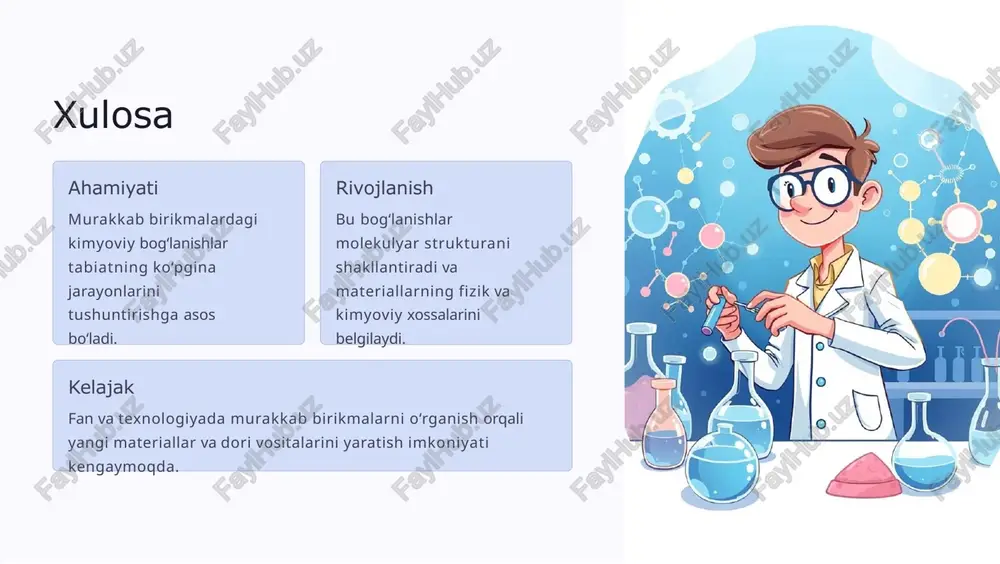 murakkab birikmalardagi kimyoviy bog‘lanishlar - Page 5