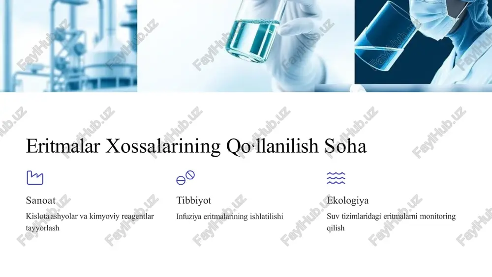 eritmalar: kimyoviy va fizik xossalari - Page 5