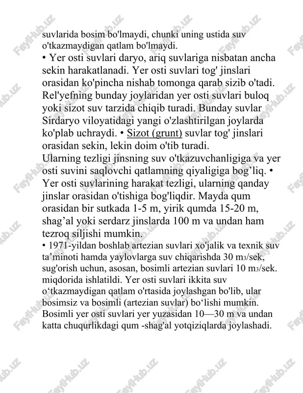 yer osti suvlari harakati - Page 5